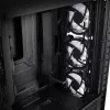 Caja de PC Kolink Observatory Y AMD SE ARGB semitorre negra, transparente