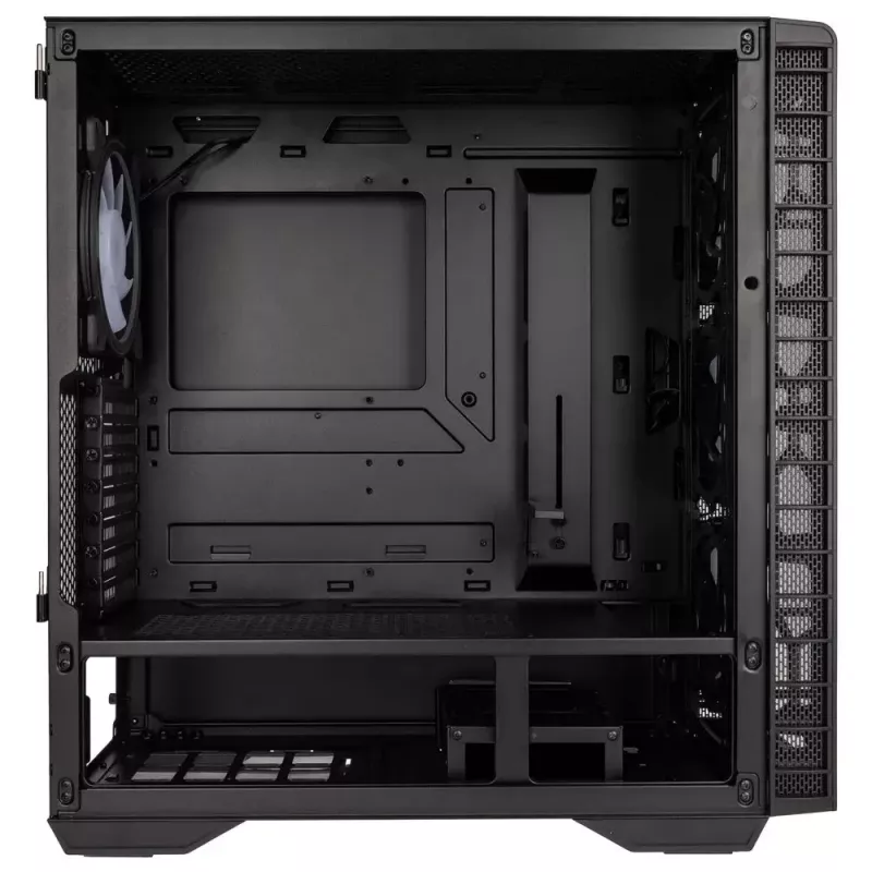 Caja de PC Kolink Observatory Y AMD SE ARGB semitorre negra, transparente
