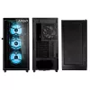Caja de PC Kolink Observatory Y AMD SE ARGB semitorre negra, transparente