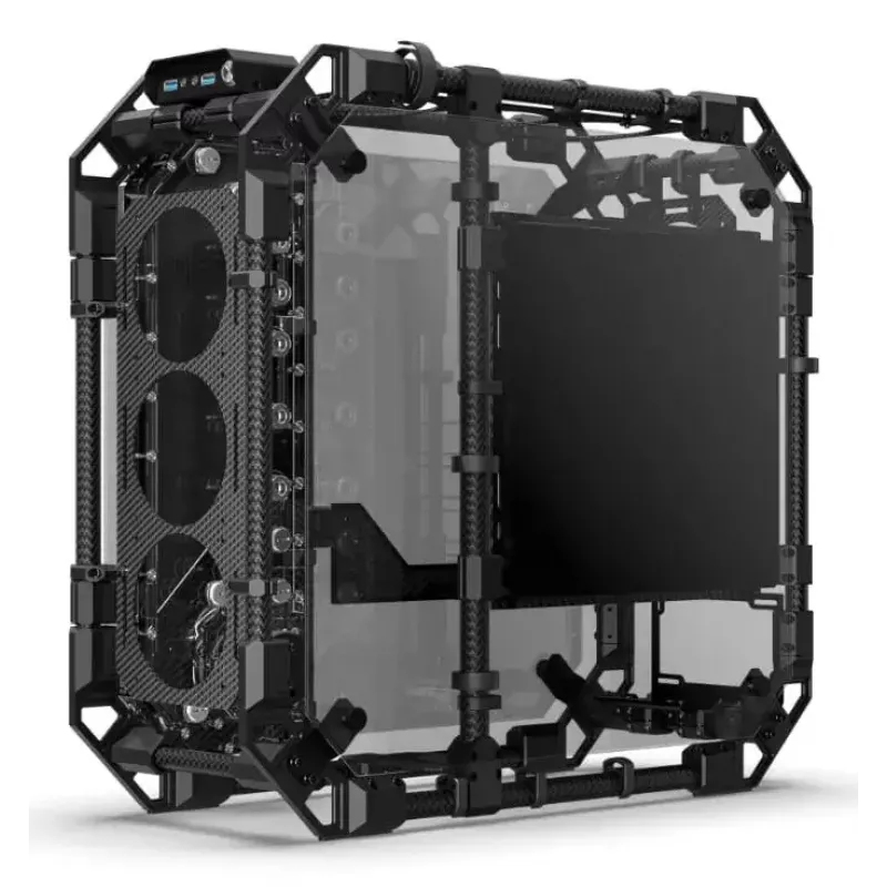 Caja de PC Alphacool Apex Pro Skeleton torre completa negra