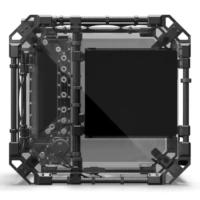 Caja de PC Alphacool Apex Pro Skeleton torre completa negra