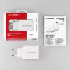 Cargador de pared Axagon ACU-QC19W 1x QC3.0/AFC/FCP/SMART 19W blanco