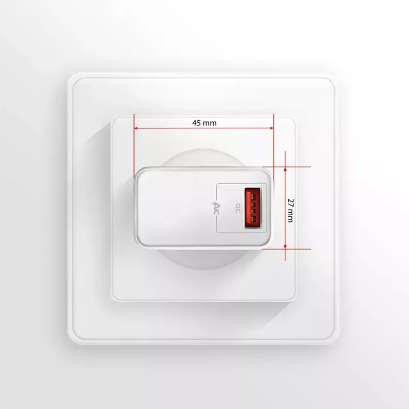 Cargador de pared Axagon ACU-QC19W 1x QC3.0/AFC/FCP/SMART 19W blanco