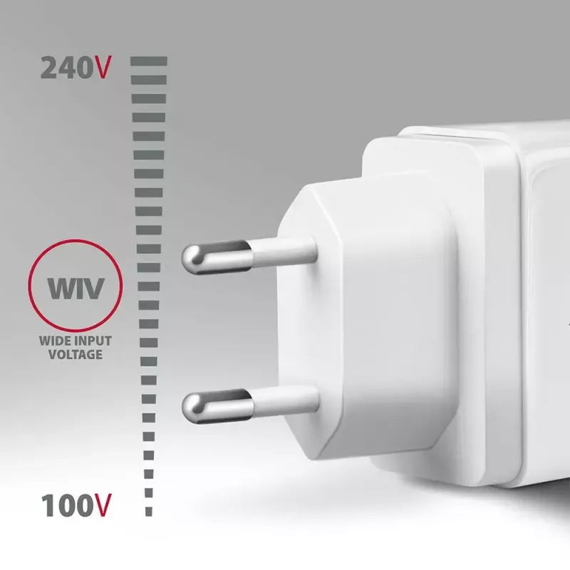 Cargador de pared Axagon ACU-QC19W 1x QC3.0/AFC/FCP/SMART 19W blanco