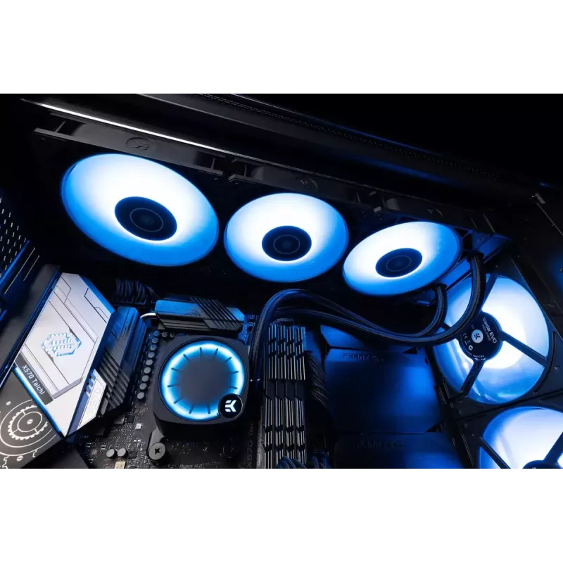 Refrigeración líquida EK Water Blocks Nucleus AIO CR360 Lux D-RGB 12 cm negro