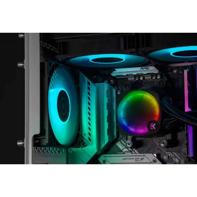 Refrigeración líquida EK Water Blocks Nucleus AIO CR360 Lux D-RGB 12 cm negro