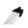 SilverStone SST-PP07-IDE6W cable alargador de PCIe de 6 pines a PCIe de 6 pines, 0,25 m, blanco