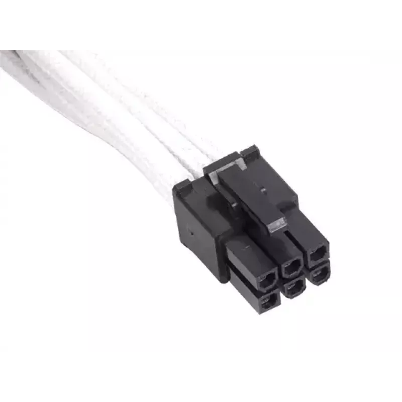 SilverStone SST-PP07-IDE6W cable alargador de PCIe de 6 pines a PCIe de 6 pines, 0,25 m, blanco