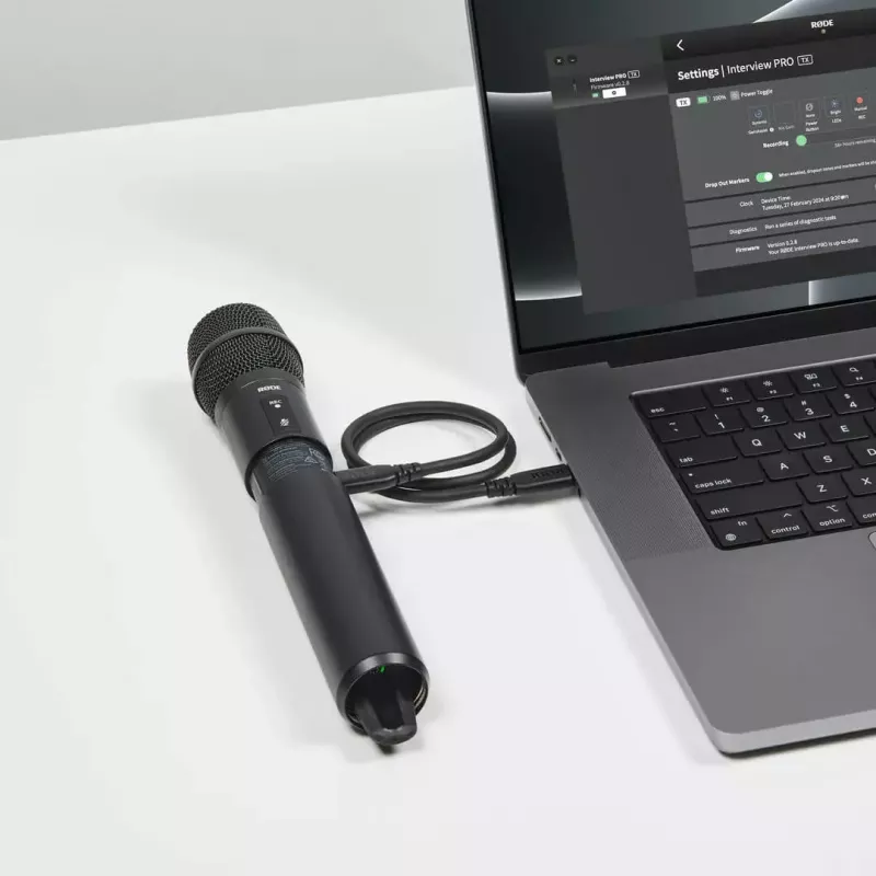 RØDE Interview PRO micrófono de condensador inalámbrico, USB-C, 20 Hz–20 kHz, negro