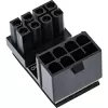 Adaptador de corriente interno InLine 180° ATX 8 pines conector macho conector hembra negro 26638E