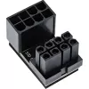 Adaptador de corriente interno InLine 180° ATX 8 pines conector macho conector hembra negro 26638E