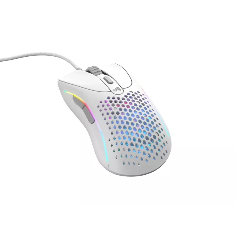 Ratón Glorious Gaming Glorious Model D 2 Wired - blanco mate, diestro, óptico, USB Type-A, 26000 DPI, blanco