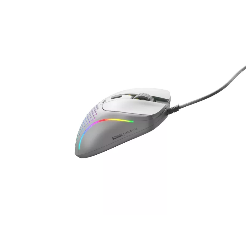Ratón Glorious Gaming Glorious Model D 2 Wired - blanco mate, diestro, óptico, USB Type-A, 26000 DPI, blanco