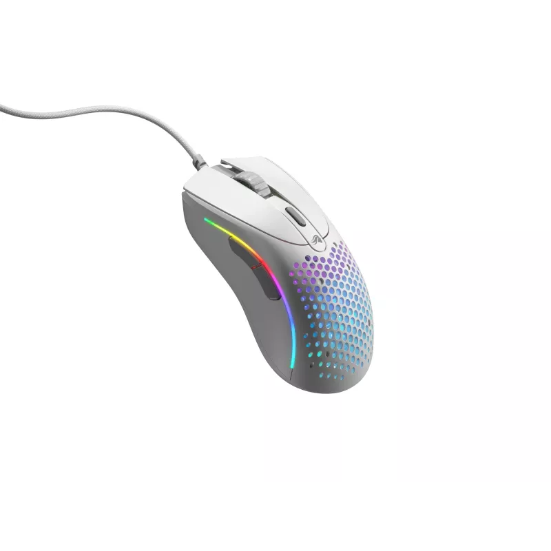 Ratón Glorious Gaming Glorious Model D 2 Wired - blanco mate, diestro, óptico, USB Type-A, 26000 DPI, blanco