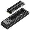 GrauGear G-M205-20G-F estación de acoplamiento para SSD M.2 NVMe/NGFF, USB 3.2 Gen 2x2 Type-C, 20 Gbps, negra