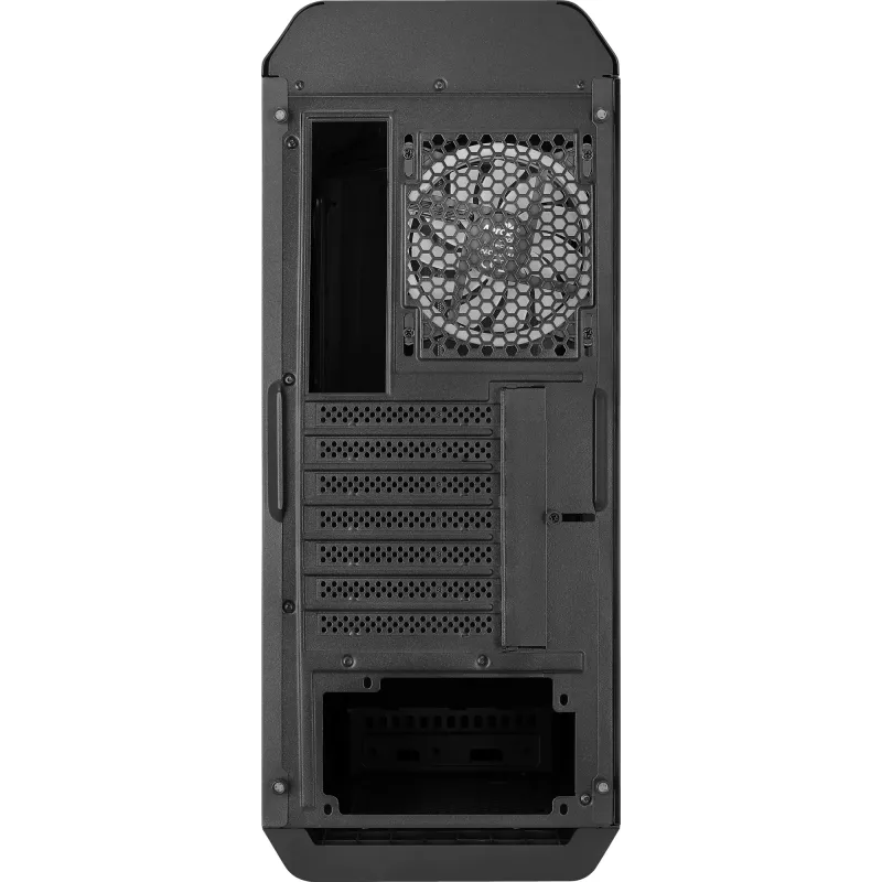 Carcasa gaming Aerocool GLADIATOR DUO ATX 3 ventiladores ARGB 12 cm, torre Midi, PC, negro, ATX, micro ATX, Mini-ITX, ABS, SPCC, gaming