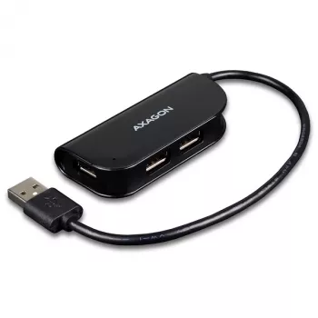 Hub de interfaces Axagon HUE-X4B USB 2.0 480 Mbit/s negro