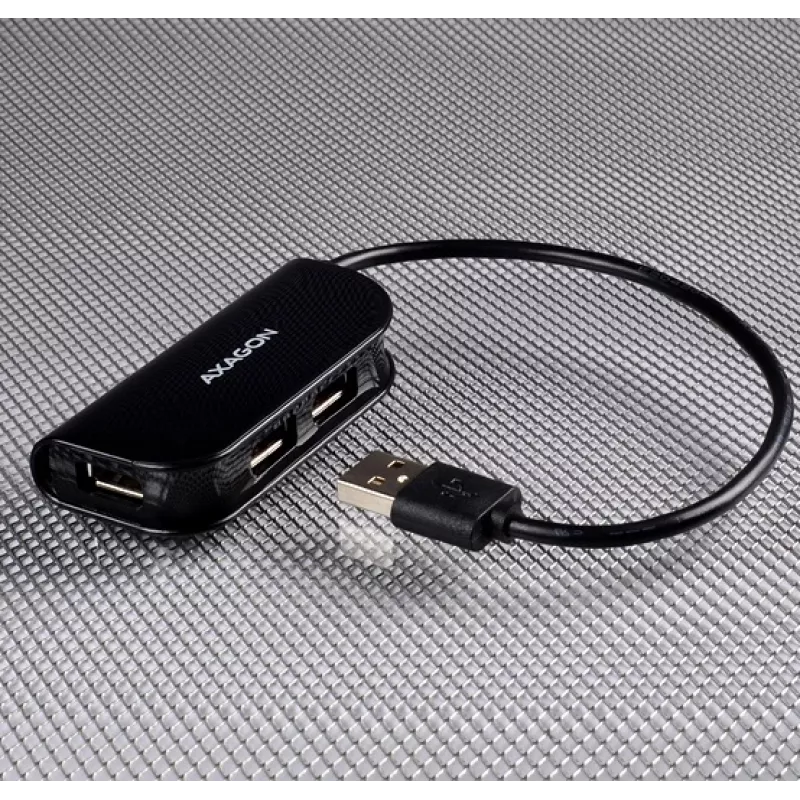Hub de interfaces Axagon HUE-X4B USB 2.0 480 Mbit/s negro