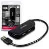 Hub de interfaces Axagon HUE-X4B USB 2.0 480 Mbit/s negro