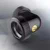 Conector RAIJINTEK PELIAS latón negro 23mm x 23mm x 33mm