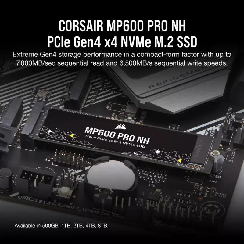 SSD CORSAIR - 2TB - MP600 Pro Nh PCI-E 4.0 (gen 4) x4 NVMe M.2