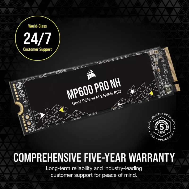 SSD CORSAIR - 2TB - MP600 Pro Nh PCI-E 4.0 (gen 4) x4 NVMe M.2
