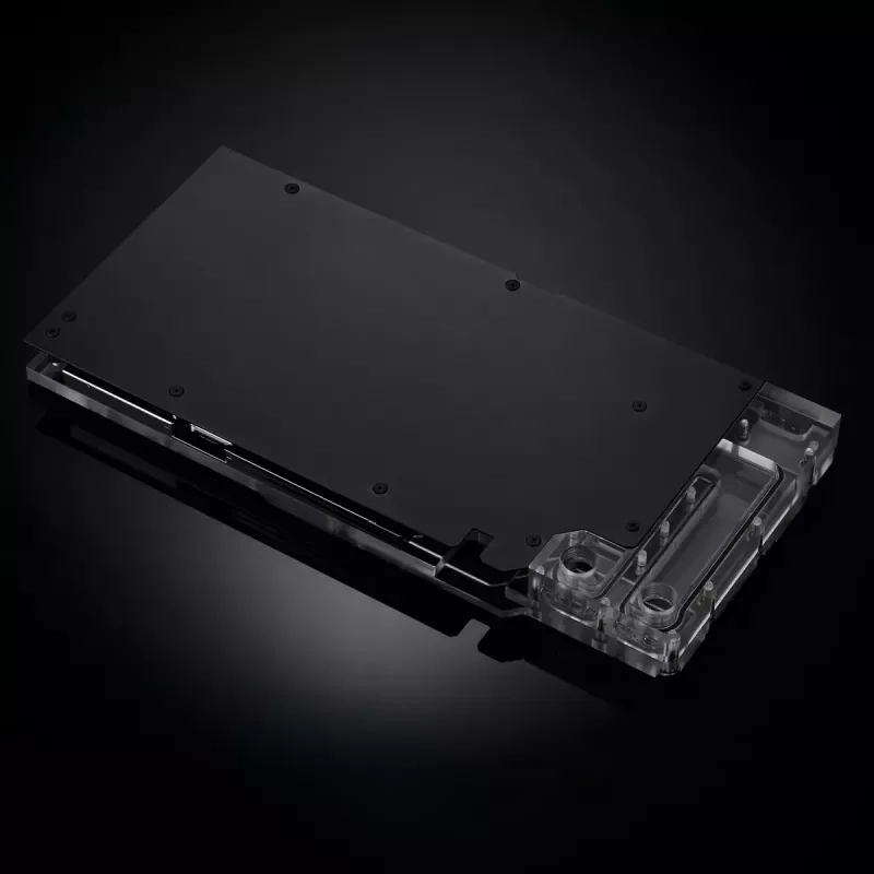 Refrigeración líquida + backplate Phanteks Glacier G40 acrílico cobre negro transparente