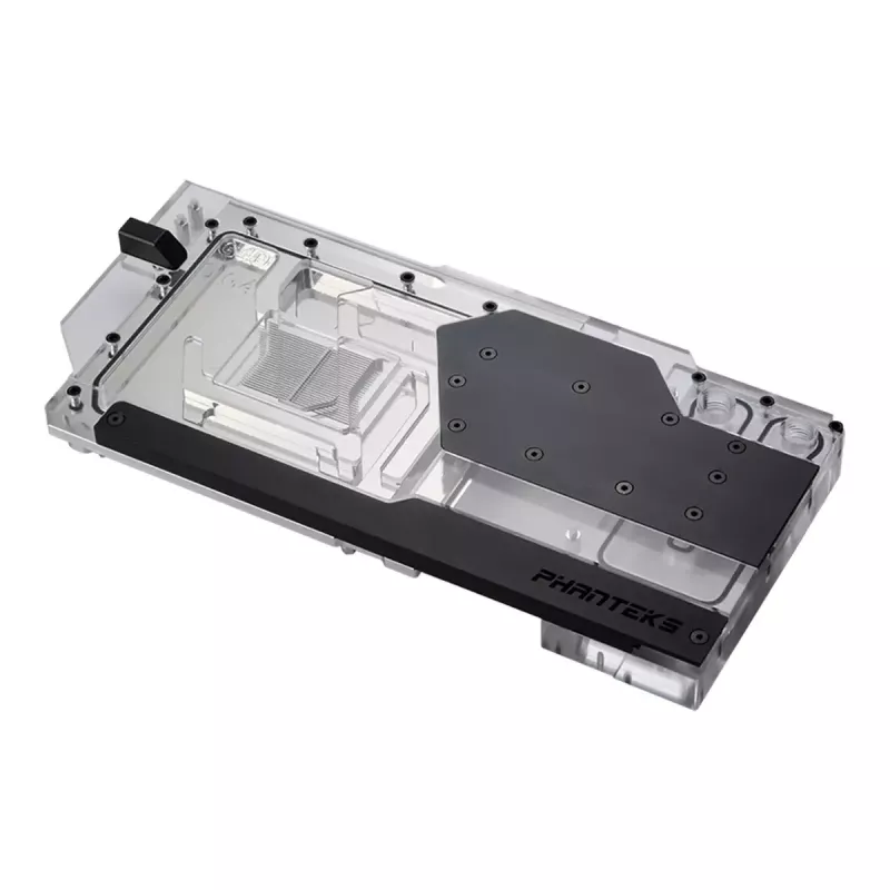Refrigeración líquida + backplate Phanteks Glacier G40 acrílico cobre negro transparente