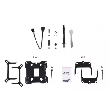 Refrigeración líquida Alphacool 13082 latón cobre negro 70mm
