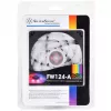 Refrigeración por aire Silverstone FW124 para caja de PC, negro, blanco