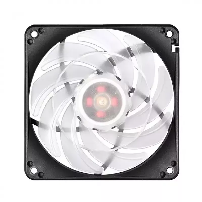 Refrigeración por aire Silverstone FW124 para caja de PC, negro, blanco