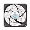 Refrigeración por aire Silverstone FW124 para caja de PC, negro, blanco