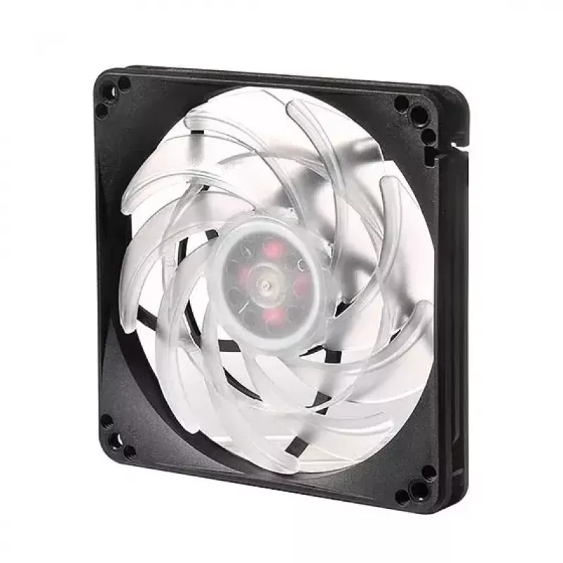 Refrigeración por aire Silverstone FW124 para caja de PC, negro, blanco