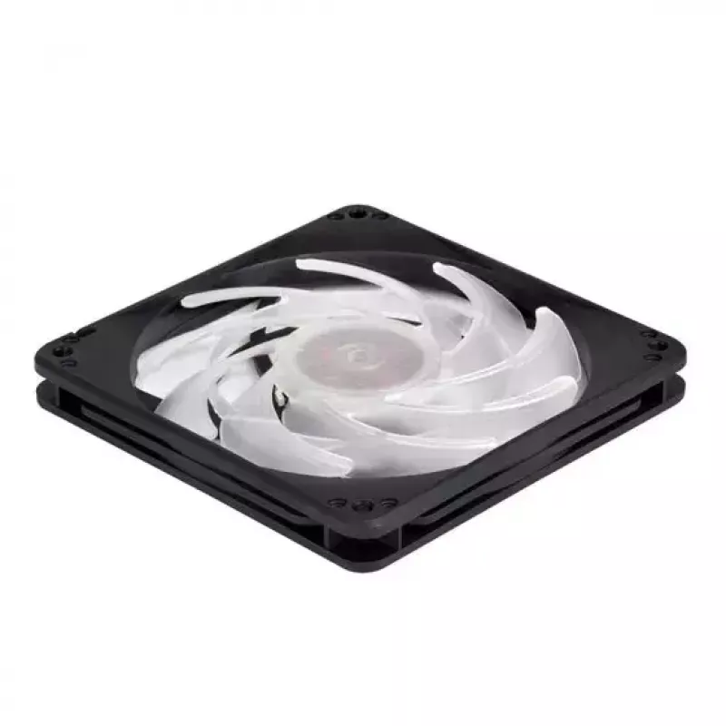 Refrigeración por aire Silverstone FW124 para caja de PC, negro, blanco