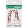 Cable adaptador para ventilador InLine en Y 3 polos conector hembra Molex / 6x conector macho Molex de 3 polos