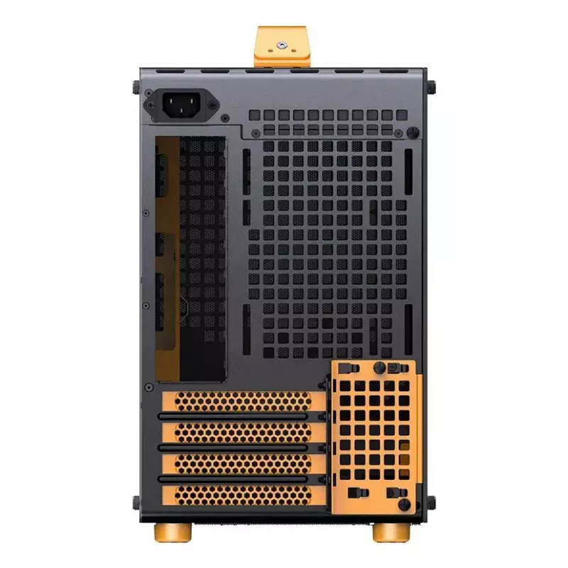 Caja de ordenador JONSPLUS MATX Handle Case Z20 – negro-naranja
