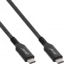 Cable USB4 InLine 35901A 1m conector macho/macho USB-C 8K60Hz negro