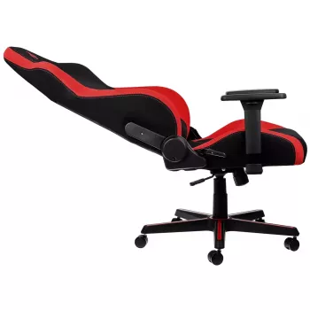 Silla gaming Nitro Concepts S300 con tapizado de tela, altura ajustable 128–140 cm, ancho del respaldo 56 cm, tapizado de tela (negro/rojo)