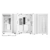 be quiet! Light Base 600 LX BGW68 caja de PC Midi Tower, ATX, ventana lateral de vidrio templado, ARGB, USB-C, compatible con radiador de 360 mm, blanca