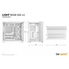 be quiet! Light Base 600 LX BGW68 caja de PC Midi Tower, ATX, ventana lateral de vidrio templado, ARGB, USB-C, compatible con radiador de 360 mm, blanca