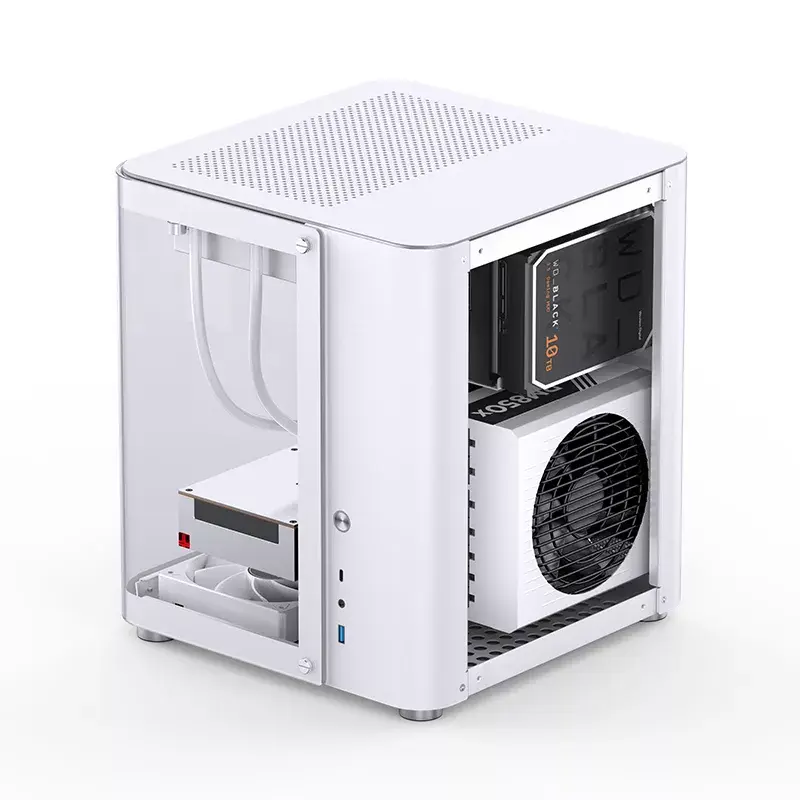 Carcasa de PC Jonsbo TK-1 2.0 Mini Tower Blanca