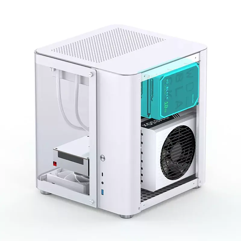 Carcasa de PC Jonsbo TK-1 2.0 Mini Tower Blanca