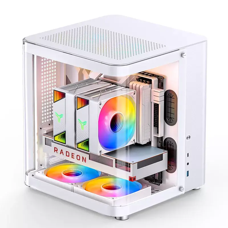 Carcasa de PC Jonsbo TK-1 2.0 Mini Tower Blanca