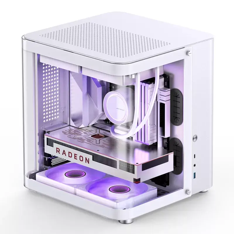 Carcasa de PC Jonsbo TK-1 2.0 Mini Tower Blanca