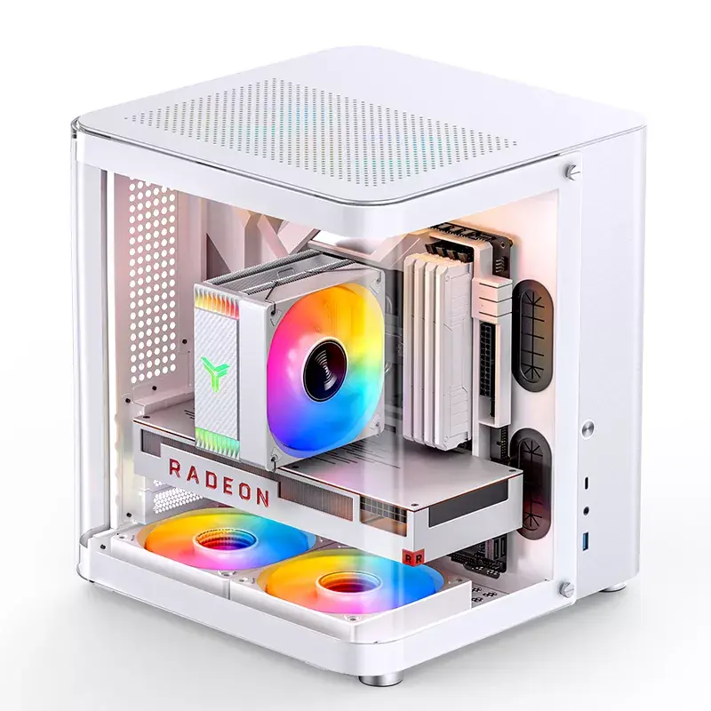 Carcasa de PC Jonsbo TK-1 2.0 Mini Tower Blanca