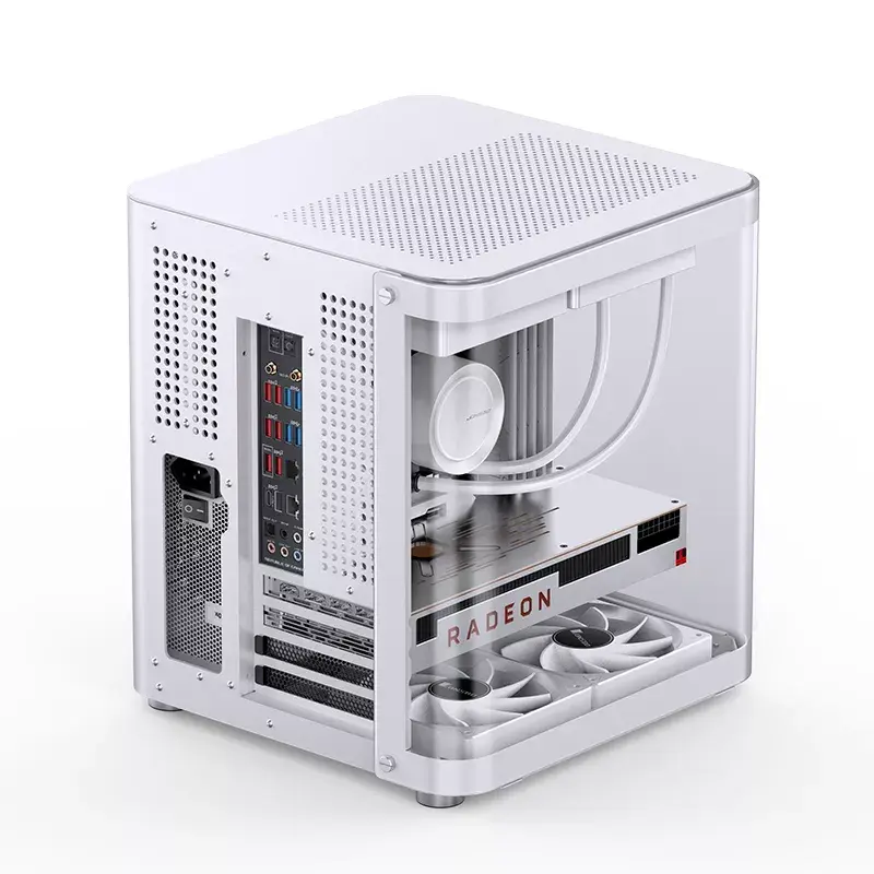 Carcasa de PC Jonsbo TK-1 2.0 Mini Tower Blanca