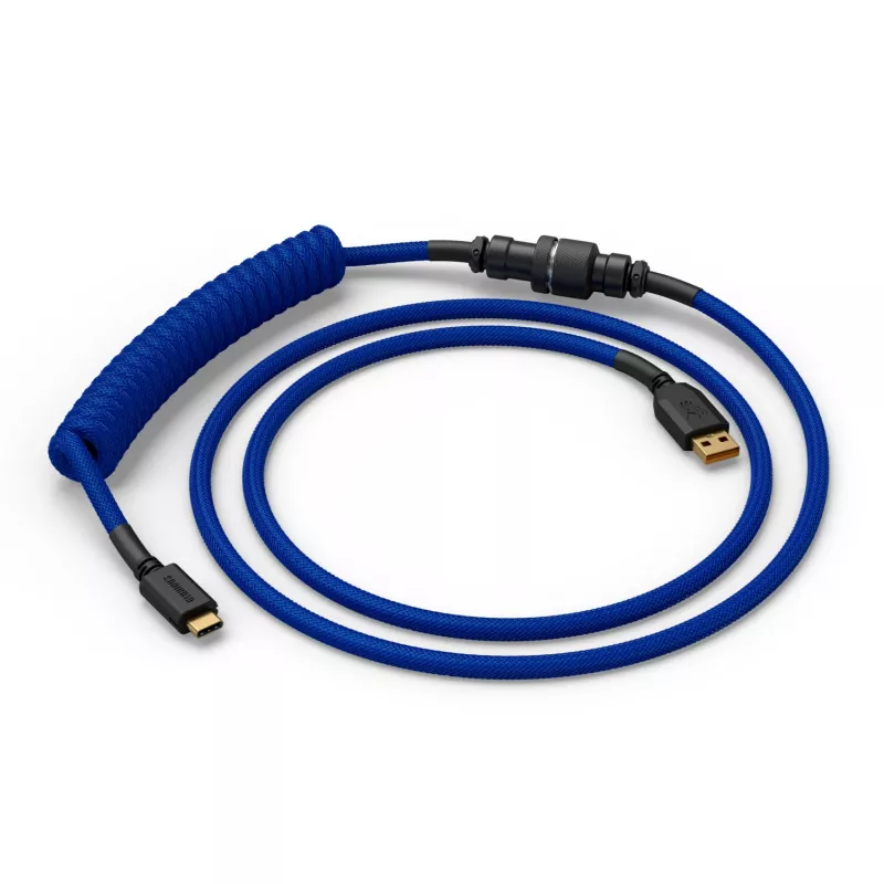 Cable en espiral USB GLORIOUS para teclados mecánicos, GMMK Cobalt Blue GLO-KB-ACC-CBL-COIL-CBLU