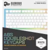 Teclas para teclado Triton Glorious Doubleshot Keycaps V2 — ABS, Blanco, compatible con GMMK