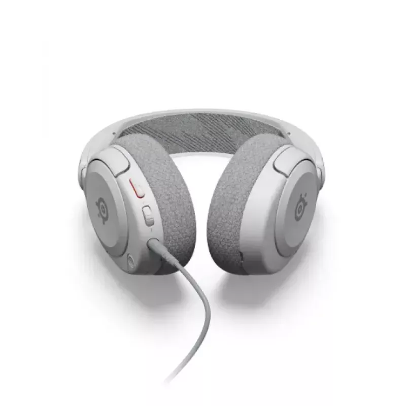 SteelSeries Arctis Nova 1 61607 auriculares para juegos con cable, conector jack de 3,5 mm, micrófono con brazo, blanco