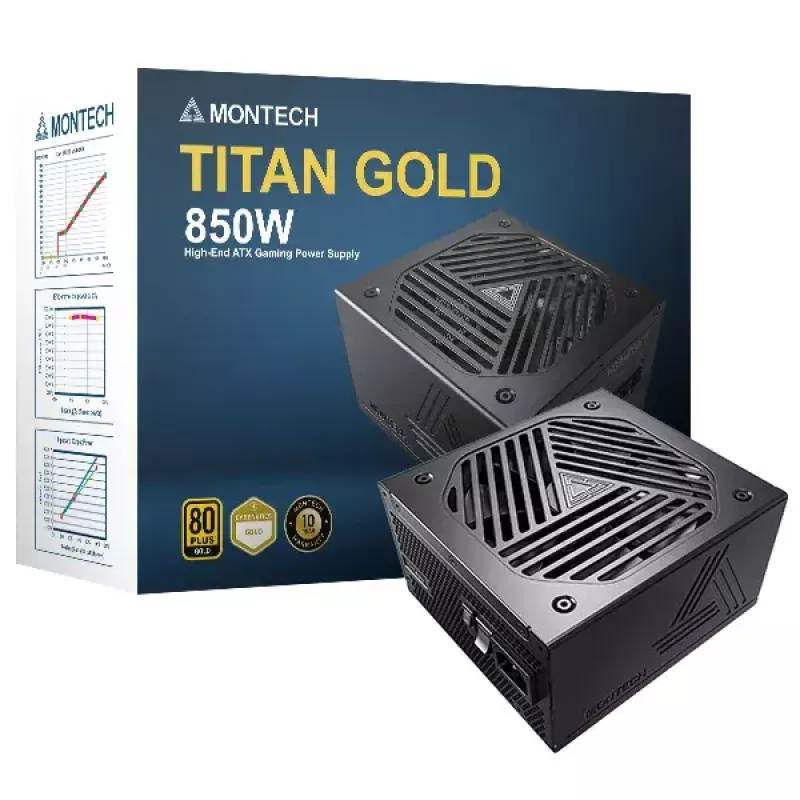 Fuente de alimentación Montech TITAN GOLD 850W